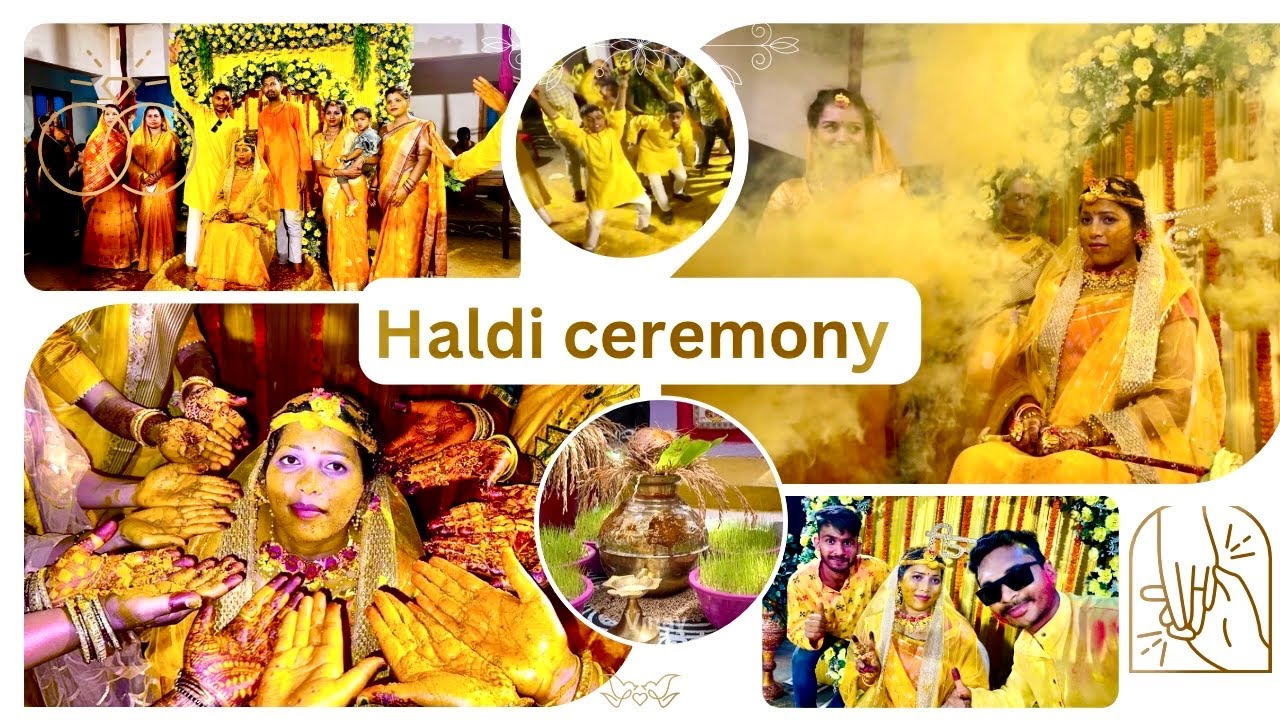 Hmare sanghat ki haldi 🥰 | Haldi ceremony | Indian wedding | Haldi rasam