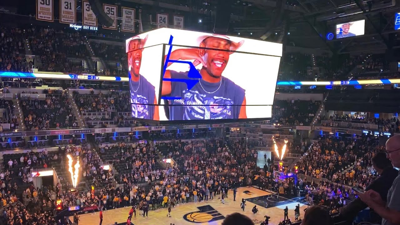 Indiana Pacers 2023-24 hype video and season opening roster introductions