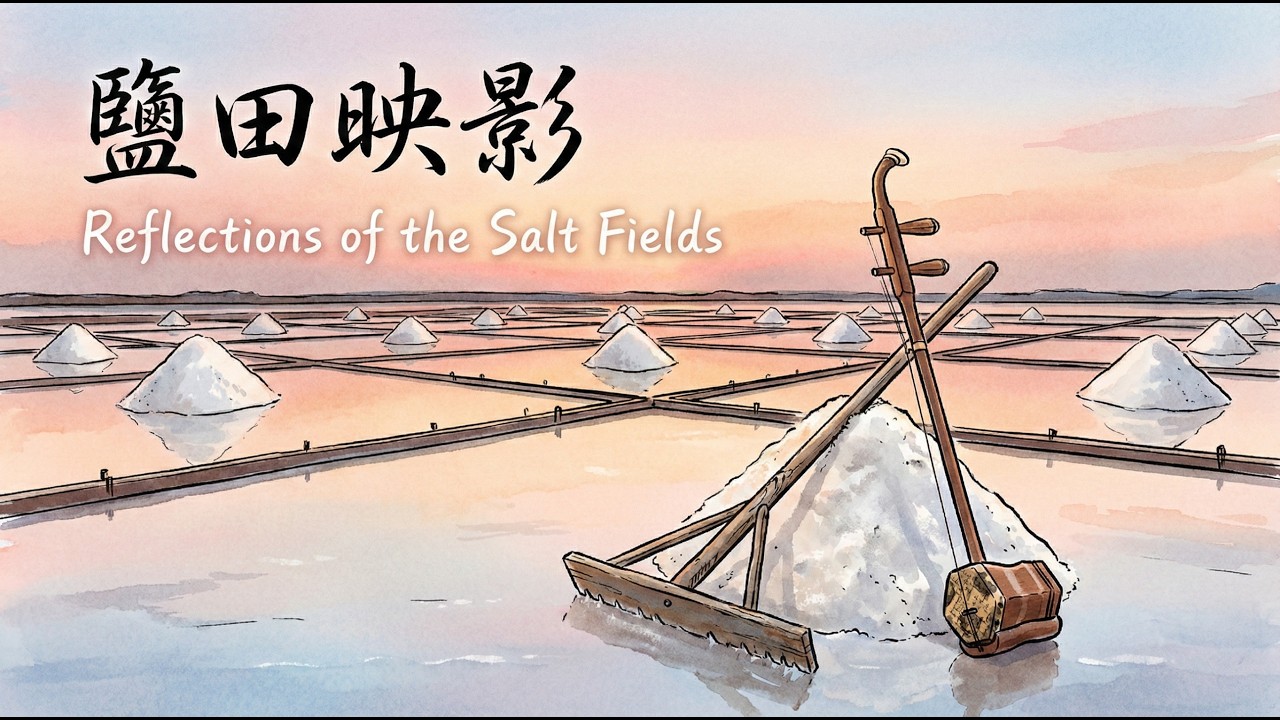 1 Hour Erhu Music 🇹🇼 一小時二胡 | 鹽田映影 Salt Fields | 懷舊 Nostalgia | Relax, Sleep, and Reading | BGM