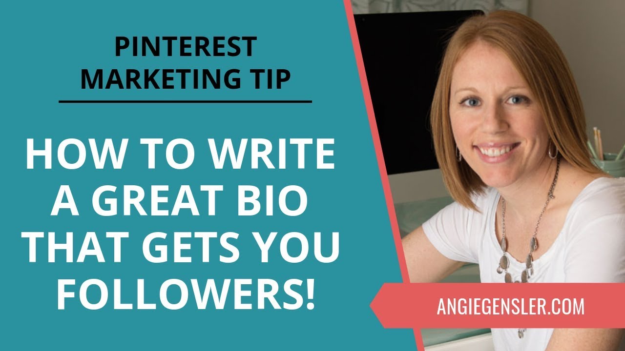 Pinterest Marketing Tip #4 - How to Write a Great Pinterest Bio That Gets You Followers!