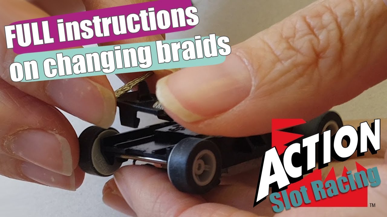 Micro Scalextric - How to change a braid plate