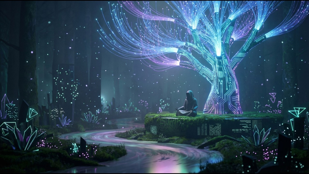 Bioluminescent Breath | Cyber Ambient Soundscape for Focus & Meditation