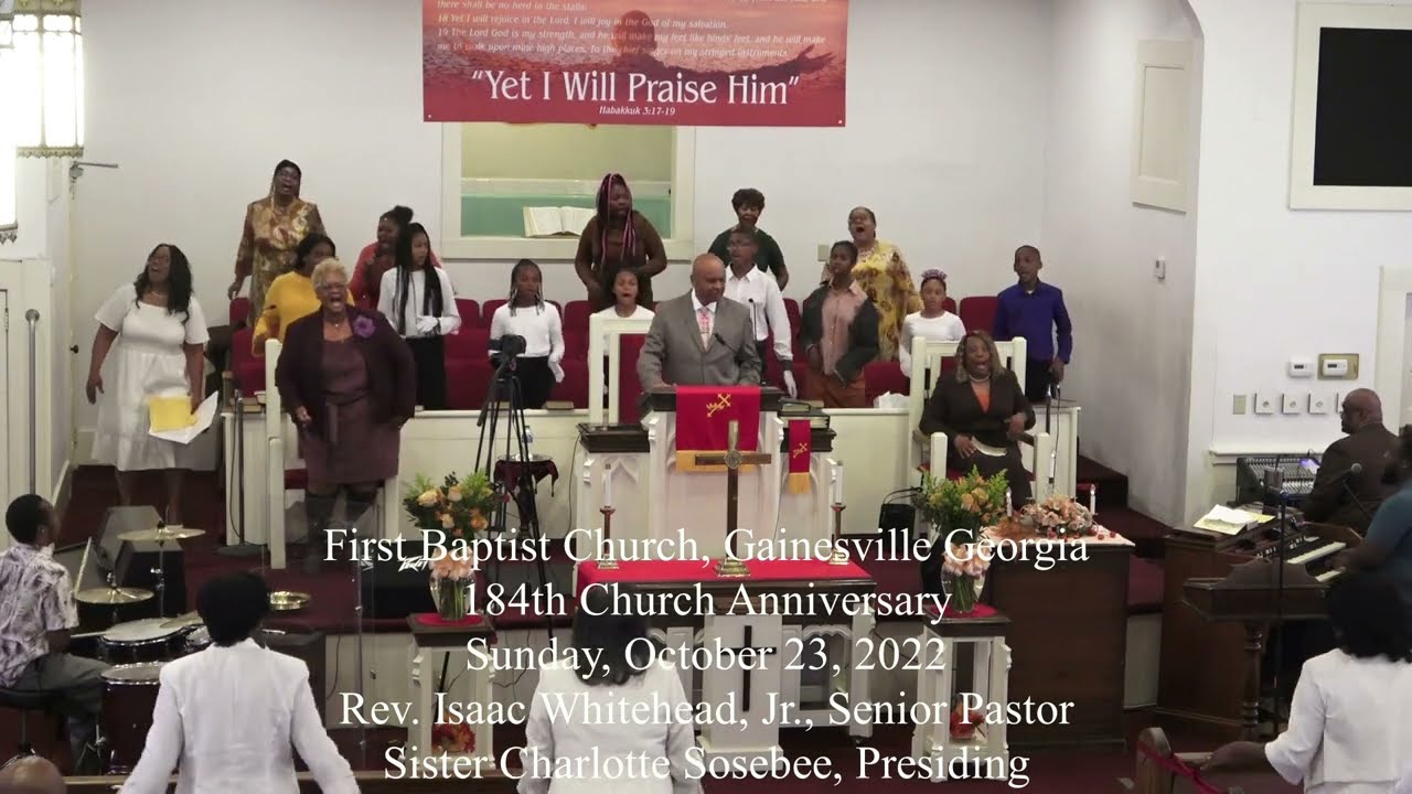 First Baptist Church, 184th Church Anniversary:  