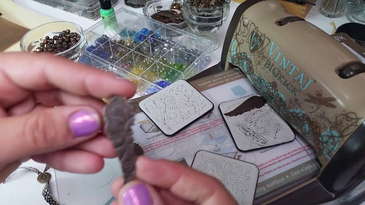 Vintaj DecoEtch + Patina + Wire | Feathered Wings Bracelet