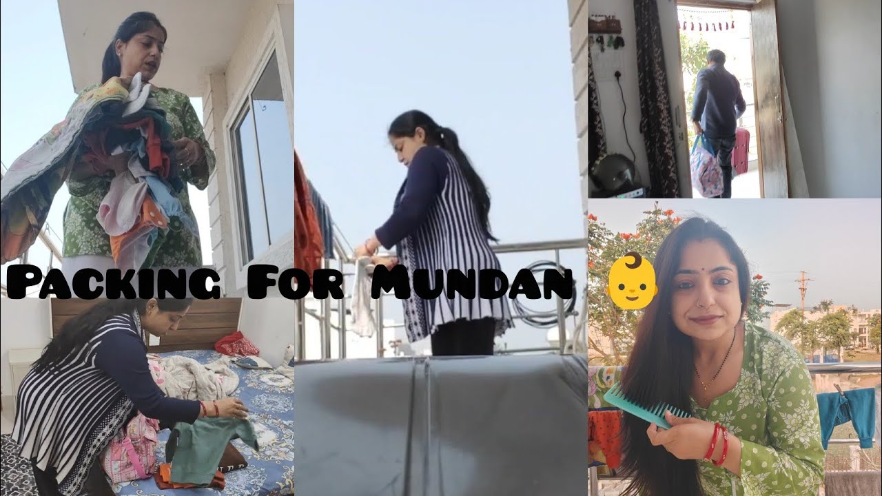 Evu Ke Mundan Ke Liye A to Z Packing With Me 🛍️👍|| We Are Ready To Go🚂🚆 Train This Time 🤩#packwithme