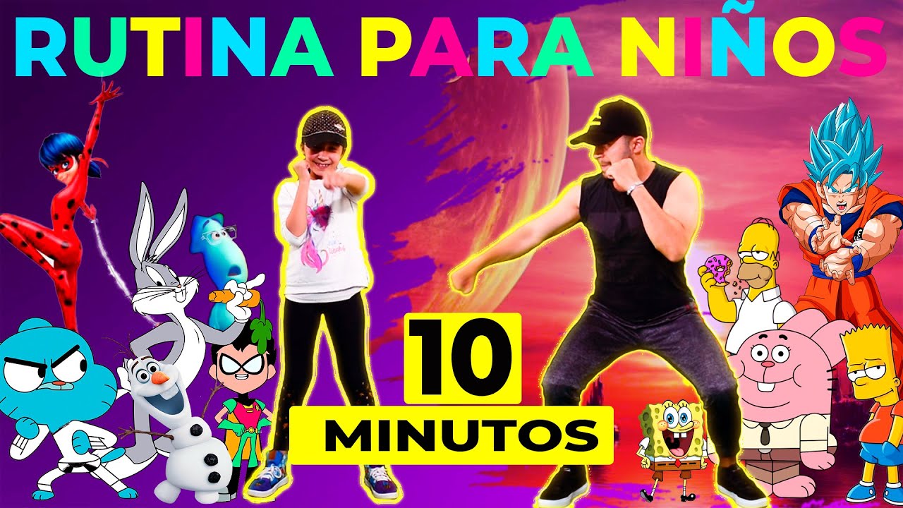 10 Minutos de EJERCICIOS para NIÑOS en Casa 😵💣KIDS WORKOUT at Home 👊💣