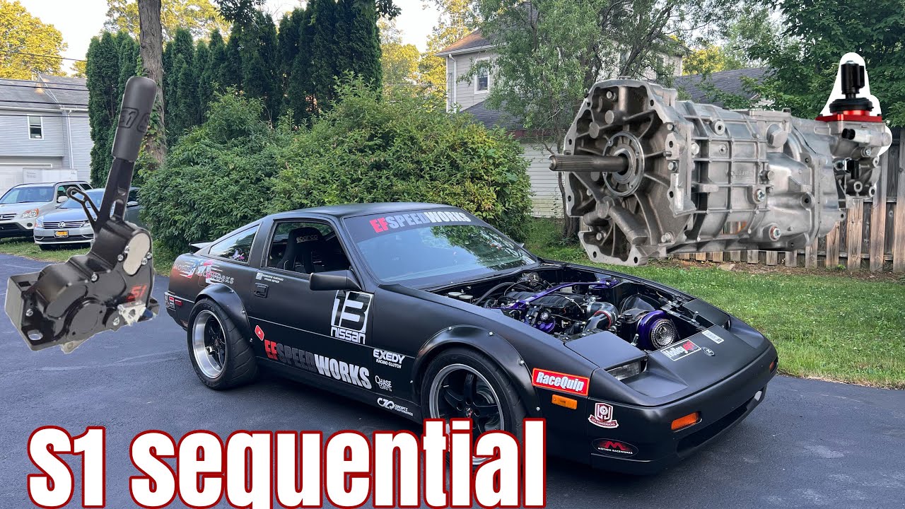 my nissan 300zx gets a t56 and s1 sequential shifter