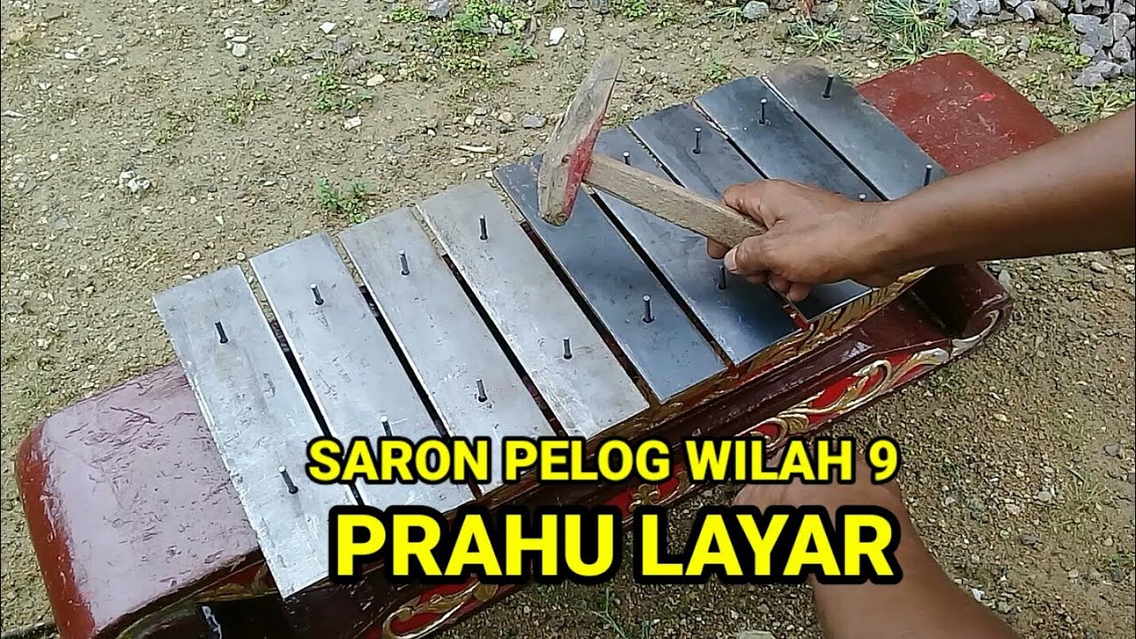 Belajar Saron Pelog wilah 9 Tembang Prahu layar.