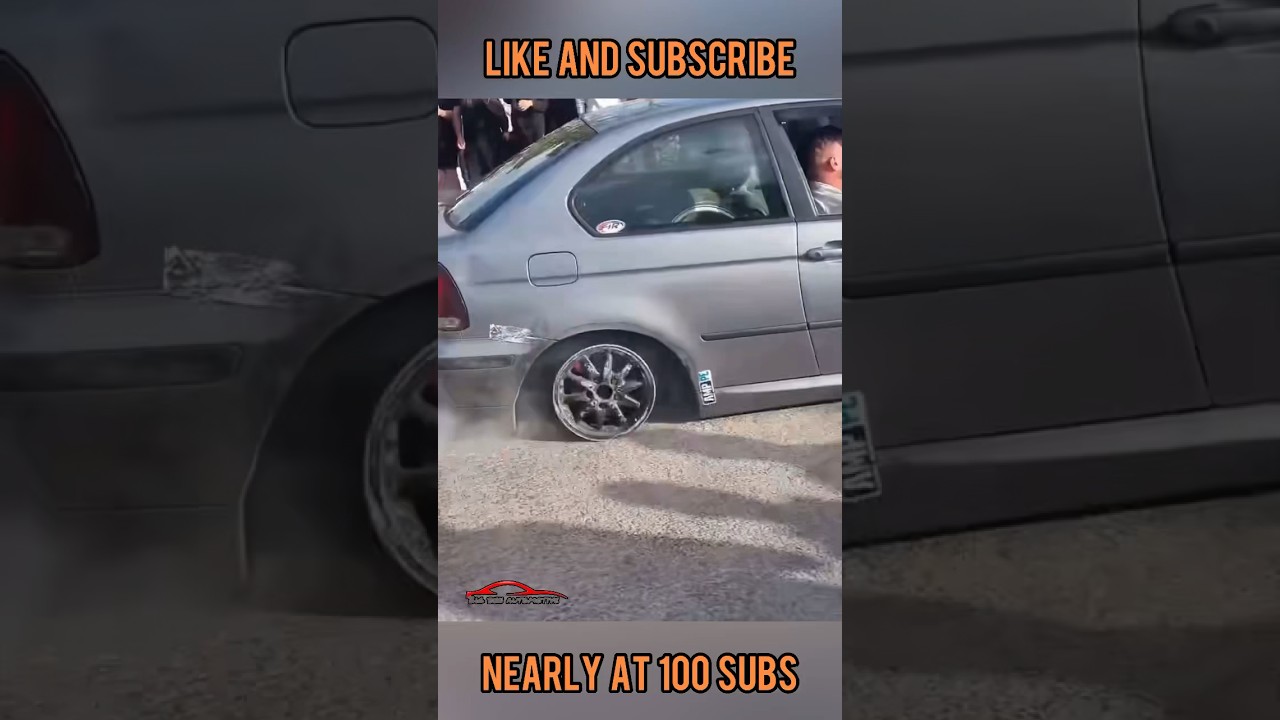 BMW LOSES TYRE WHEN DRIFTING 🤯 #drift #reels #bmw #fail