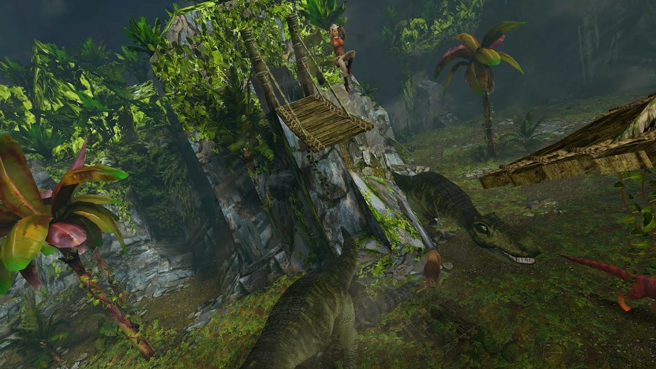 Two T-Rexes are no problem for Lara 🦖🦖