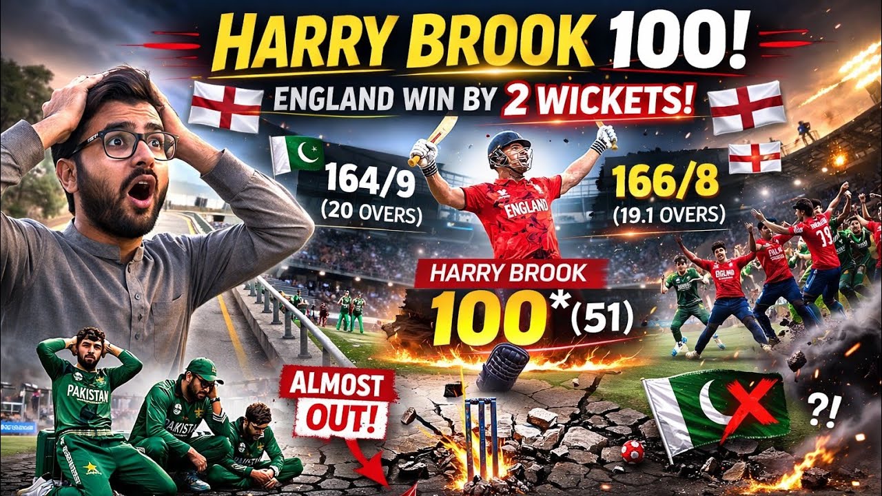 Harry Brook 100! England Won By 2 Wickets |Pakistan Almost Out of Semifinal? 😱 T20 World Cup |Ep323|