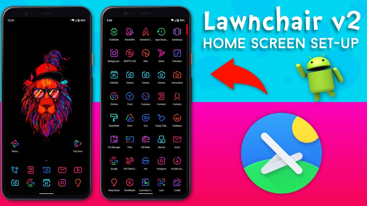Lawnchair Launcher Best Home Screen Setup | For All Android Device