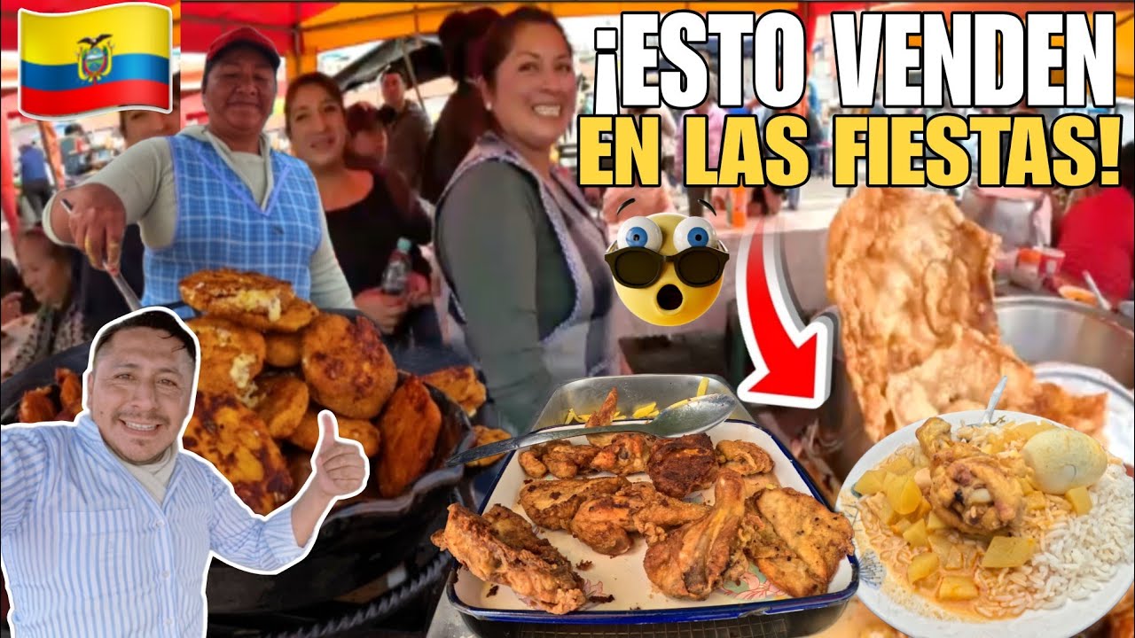 ÉSTAS son las COMIDAS que VENDEN en las FIESTAS de LATACUNGA - SAN SEBASTIÁN | ECUADOR 🇪🇨