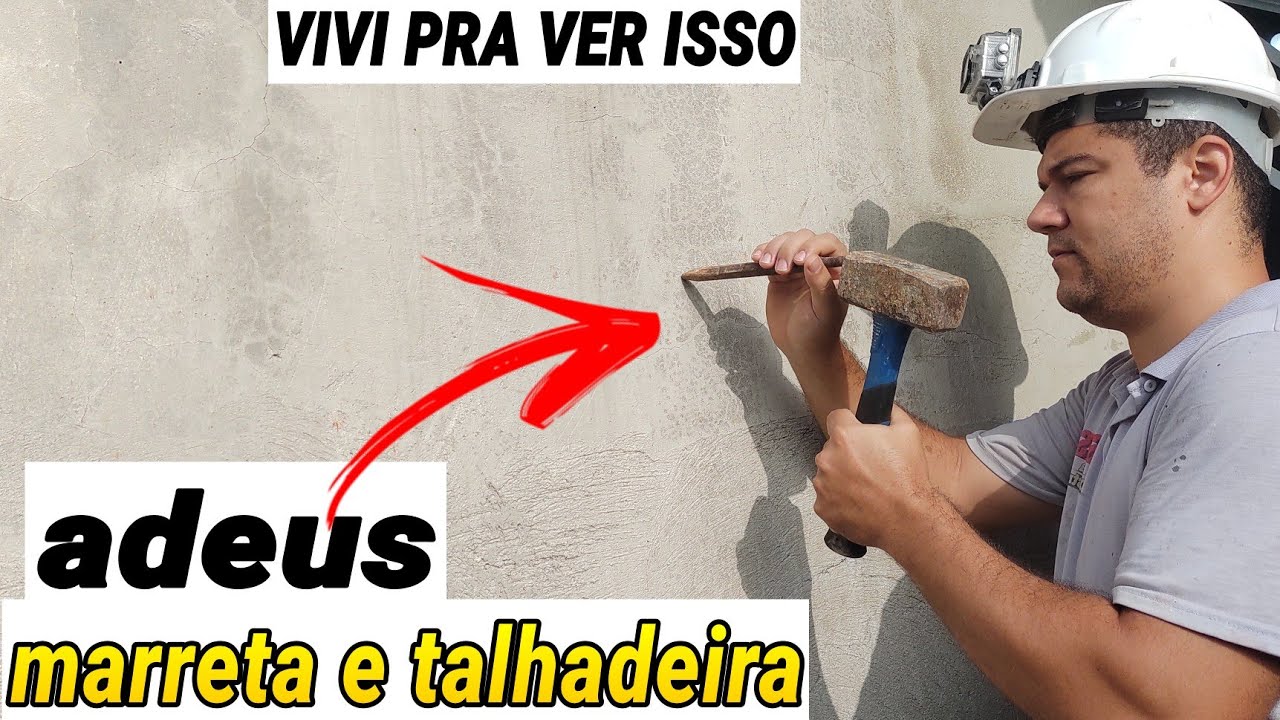morria e nao sabia NUNCA MAIS USO MARRETA E TALHADEIRA VIVI PRA VER ISSO