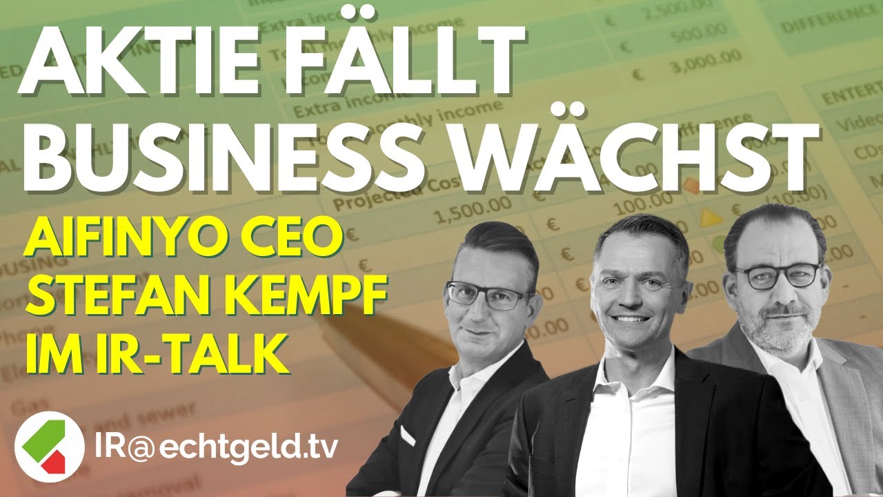 Fintech-Aktie mit 50% Kursminus &ndash; aber operativ ist die Wachstumsstory intakt! | Aifinyo-CEO Kempf