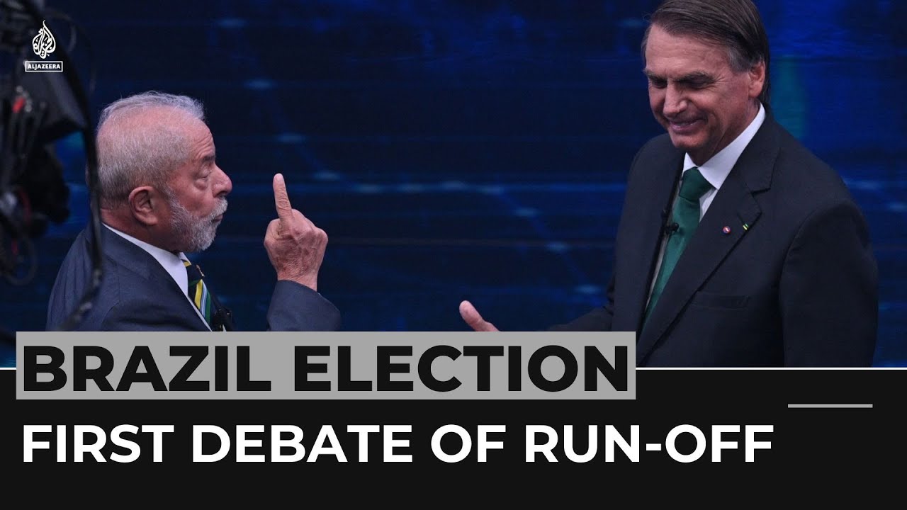 Brazil&rsquo;s Bolsonaro, Lula face off in first debate of run-off