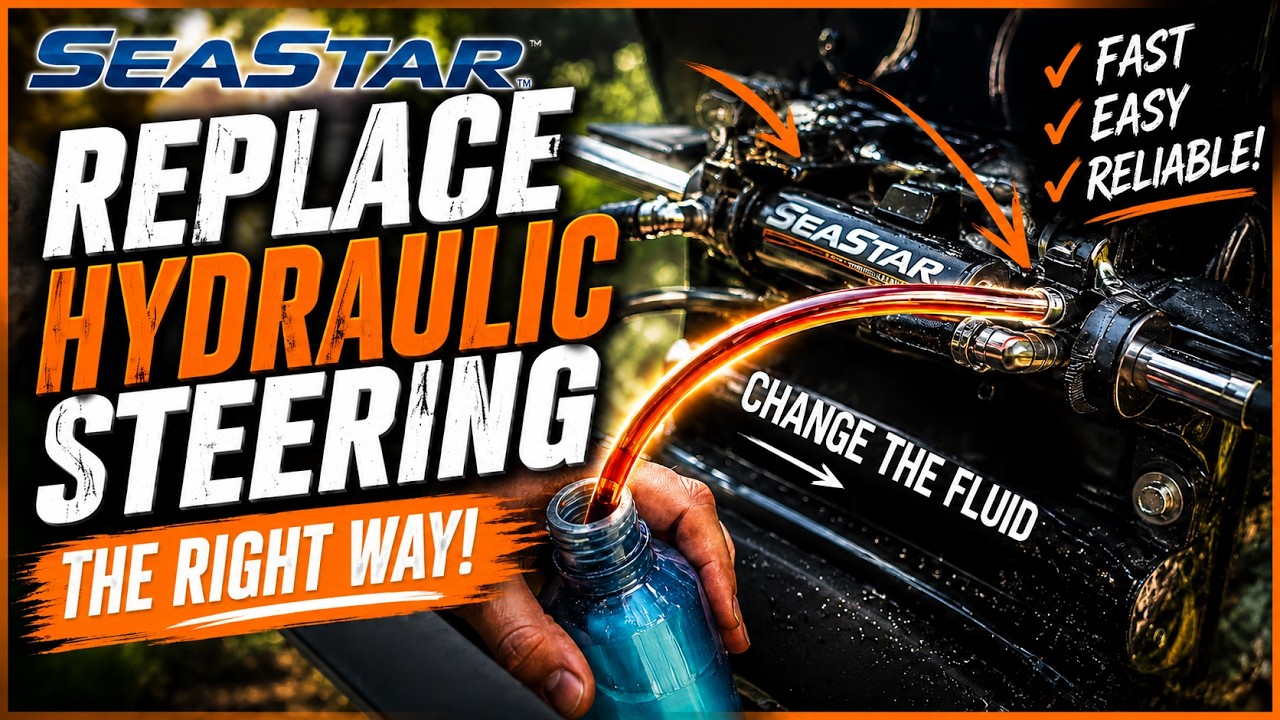 How To Bleed & Replace Marine Hydraulic Steering EASILY - SEASTAR