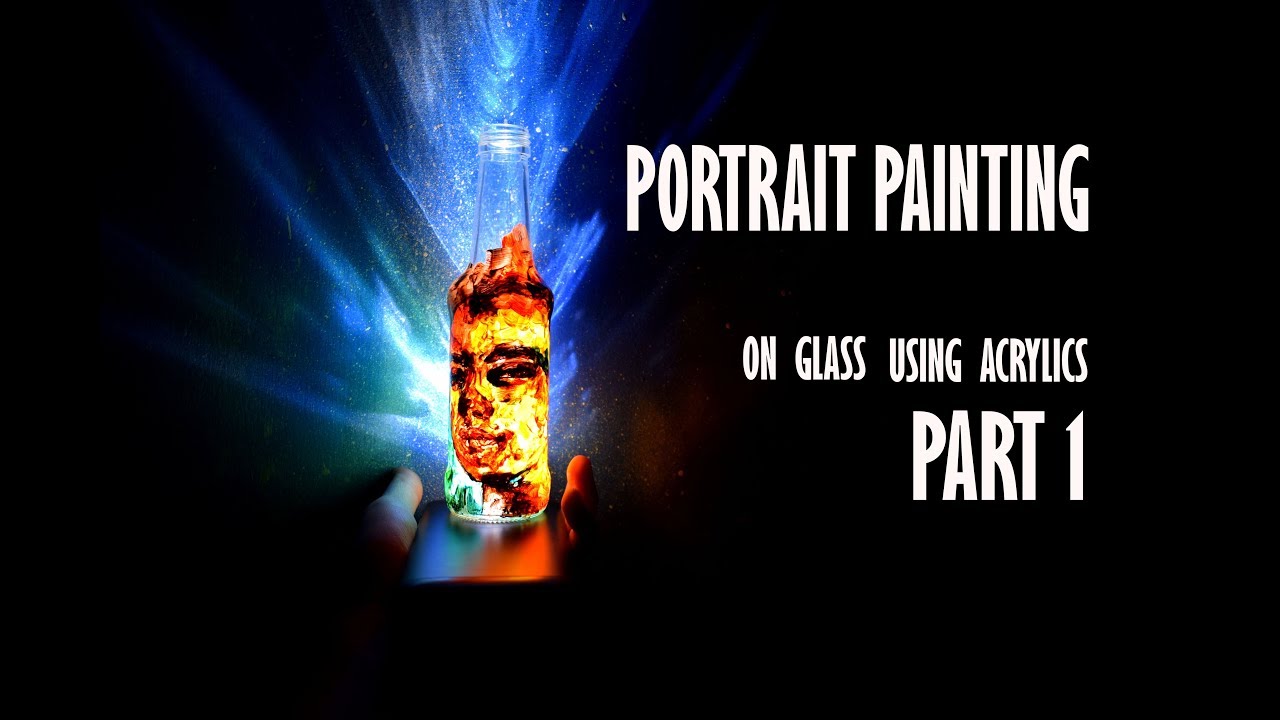 Painting Bottle with acrylic paints | Part 1 | Shivam Sehgal Artworks