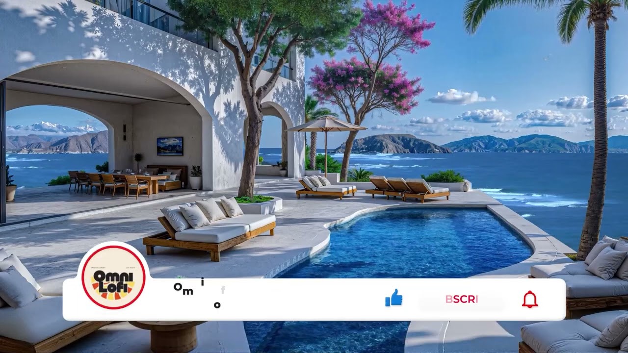 Cliffside Dream Lo-fi: Infinity Pool & Majestic Views | #LoFi #InfinityPool #MountainView 🎧