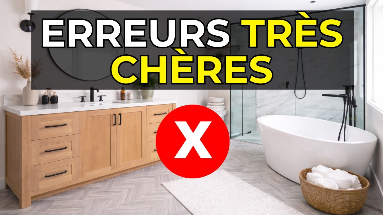 6 erreurs de salle de bain que vous allez REGRETTER