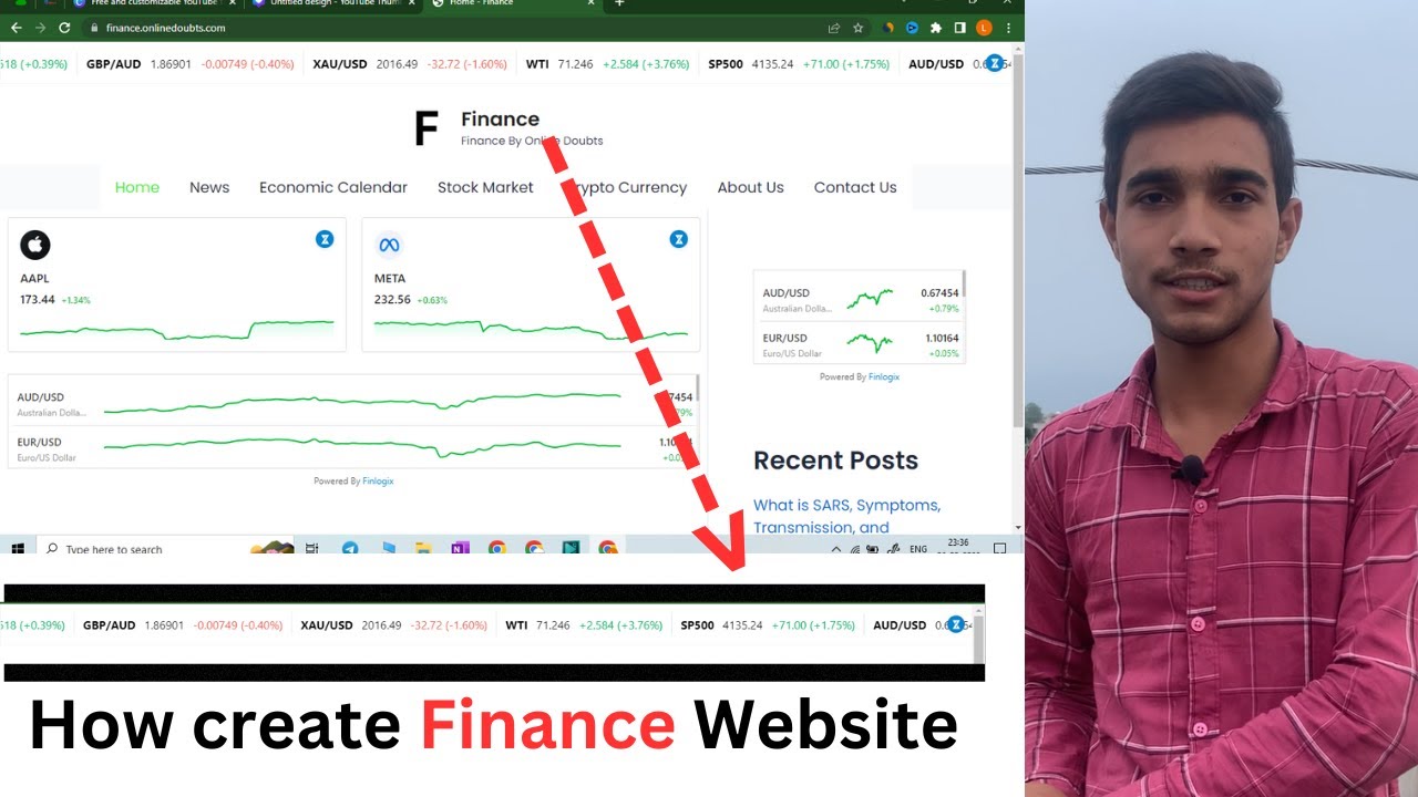 How to Create Finance Website 2023 || 