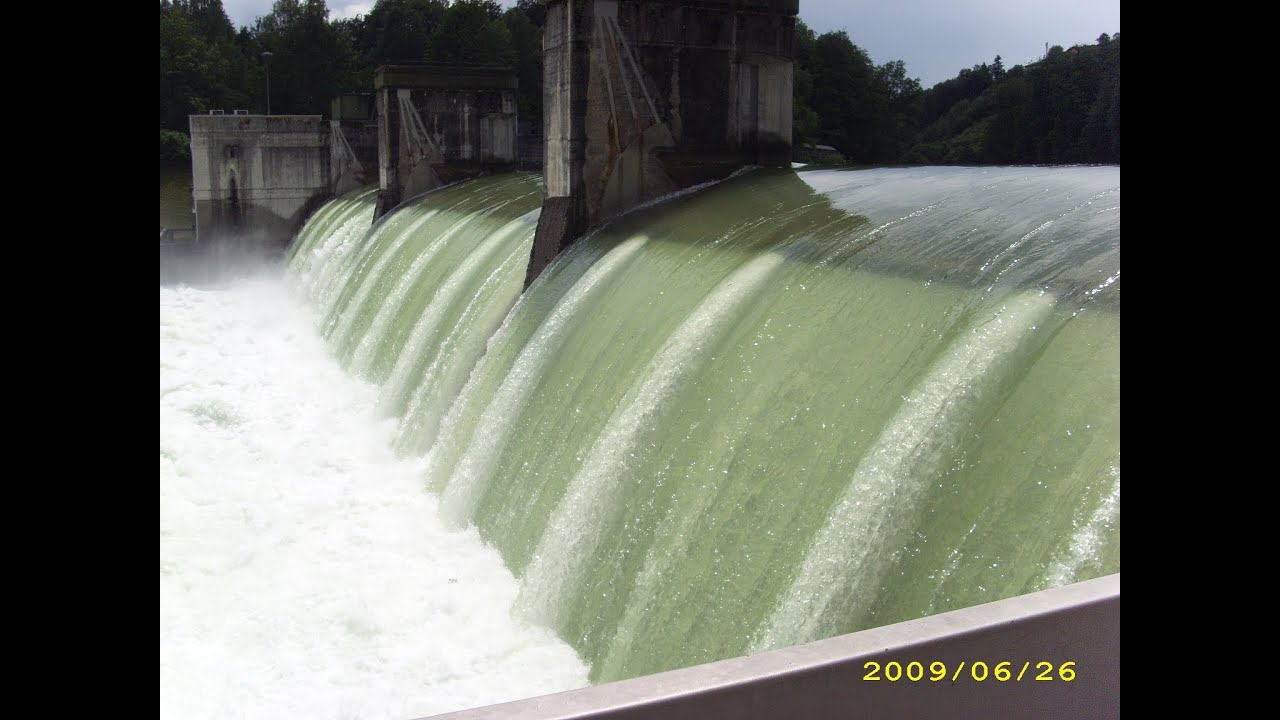 Hochwasser Traun, Kraftwerk Gmunden