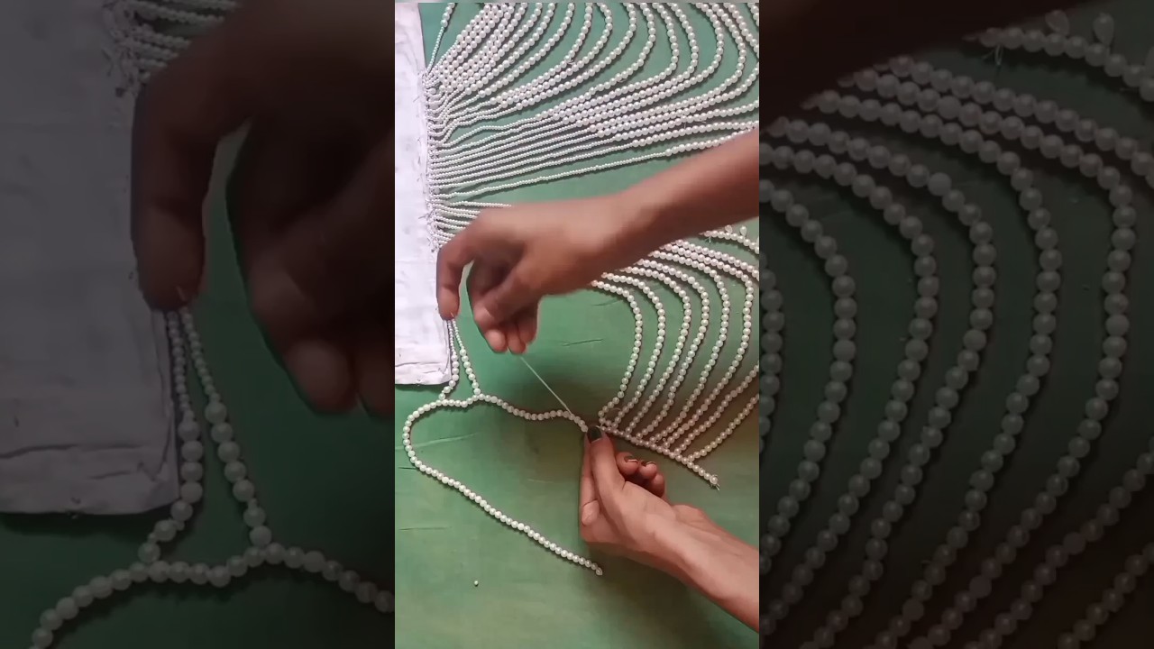 Diy pearl cape Jewelry 🥰#bollywood #style #shorts #handmade #diy#fashion #jewellery#crafter soni 01