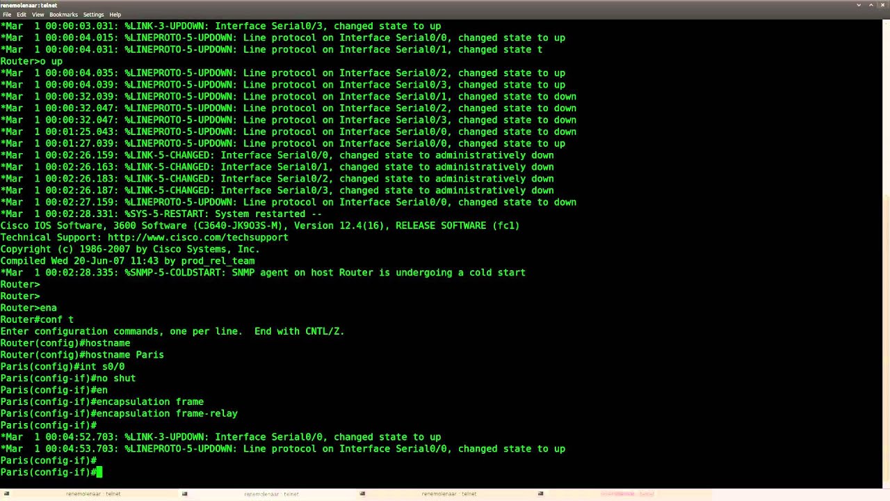 Frame relay Basics lab in GNS3
