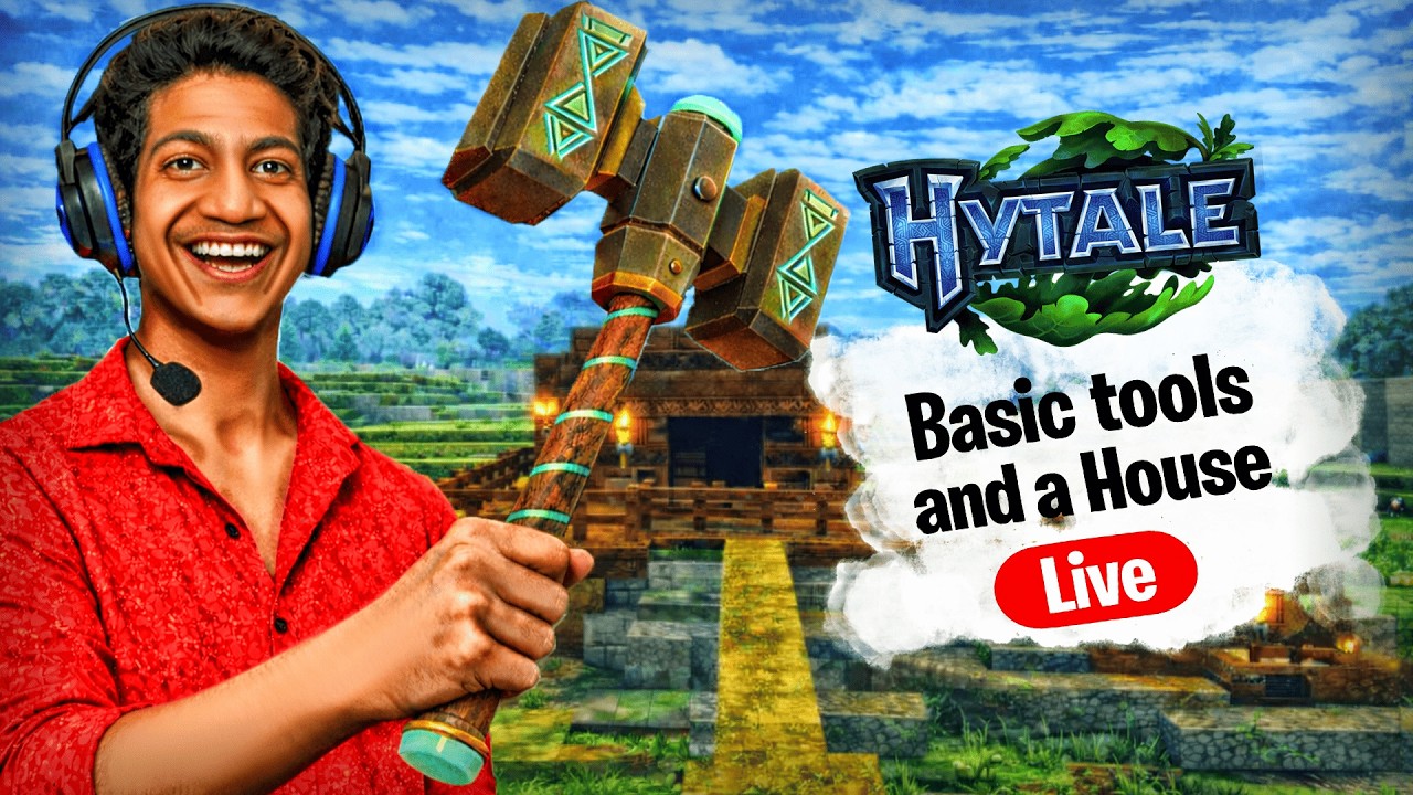 Starting From NOTHING in Hytale! Live Steam