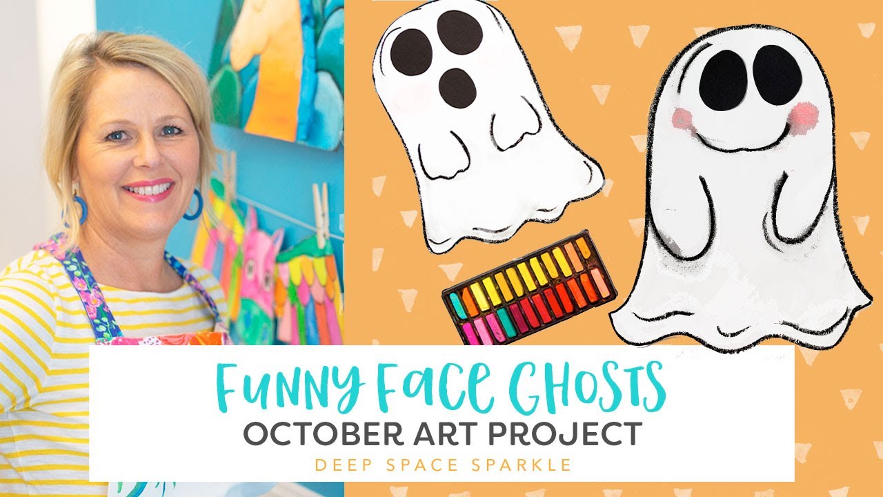 How To Create a Funny Face Ghost | ART LESSONS FOR KIDS