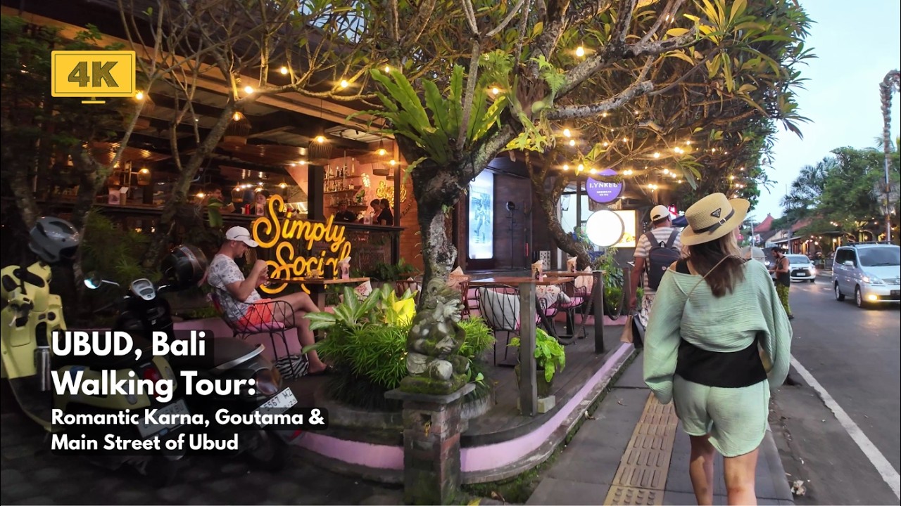 UBUD, Bali 4K Walk Around Romantic Goutama, Karna & Main Street of Ubud Walking Tour 2026