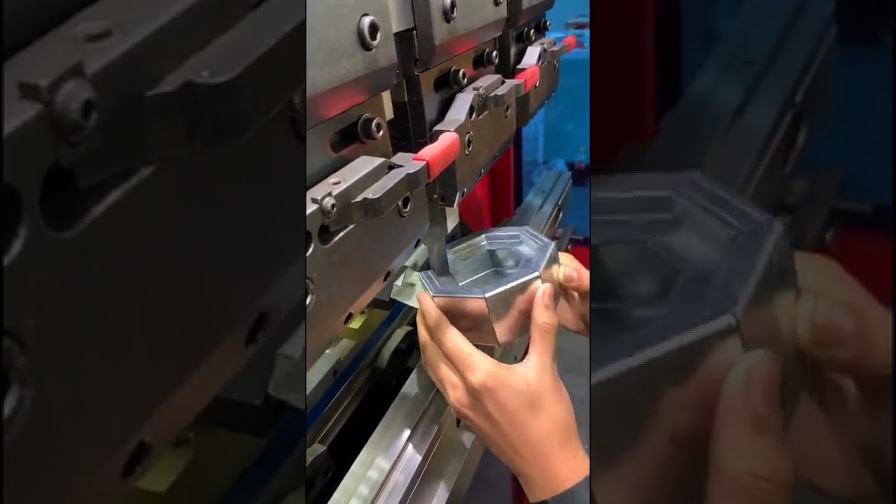 Bending a metal ashtray
