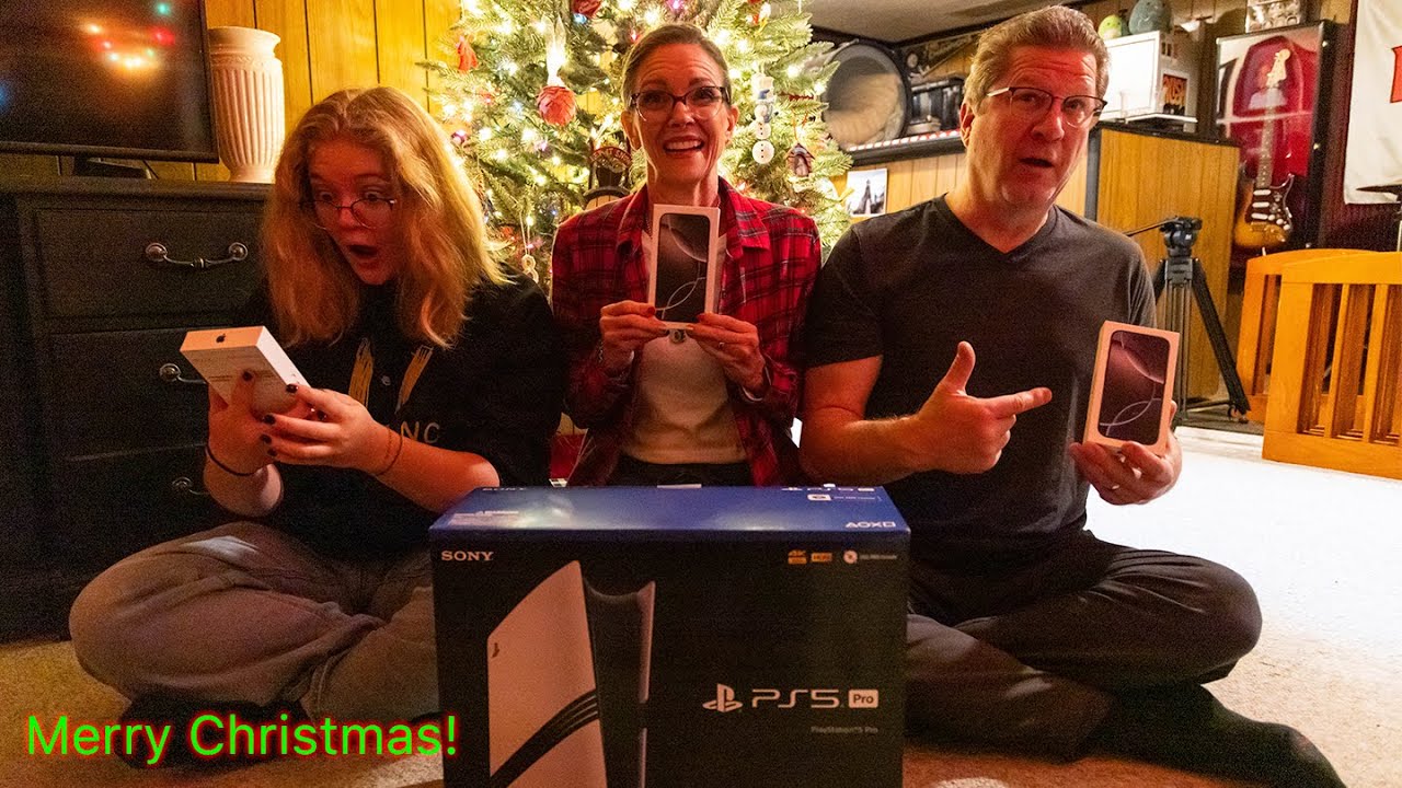 Surprising My Family with New iPhones and a PS5 Pro for Christmas!