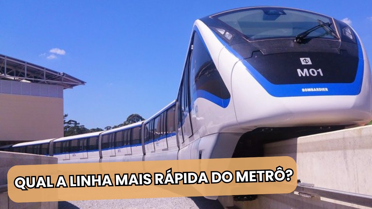 LINHA LIDERA VELOCIDADE MÉDIA ENTRE AS LINHAS DO METRÔ