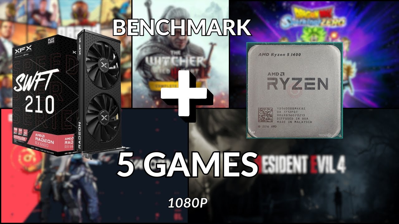 RYZEN 5 1400 vs 5 JOGOS EM 2025