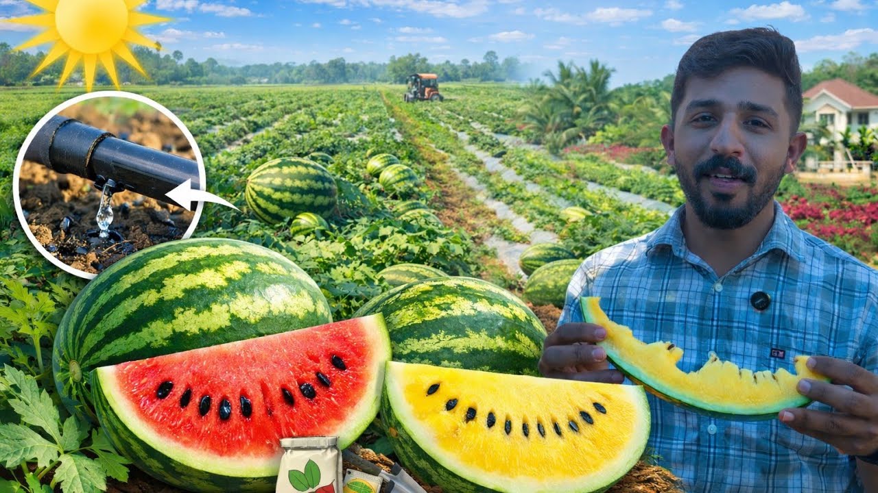 നമ്മുടെ നാട്ടിലും ഇതുപോലെ തണ്ണിമത്തൻ ഉണ്ടാകുമോ? | WATERMRLON CULTIVATION @ WANDOOR 