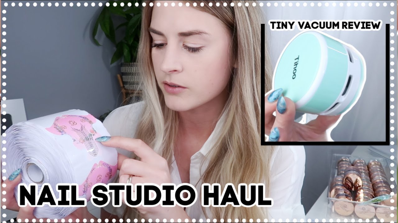 NAIL STUDIO HAUL - NEW NAIL PRODUCTS 2020 & TRYING MINI VACUUM | AMAZON HAUL