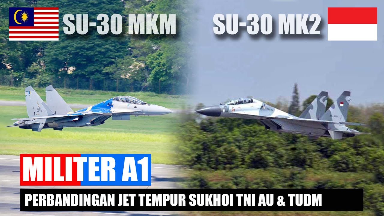 WAJIB TAHU! 💡 Perbandingan Jet Tempur Sukhoi TNI AU & TUDM ❗ Siapa Yang Lebih Canggih?