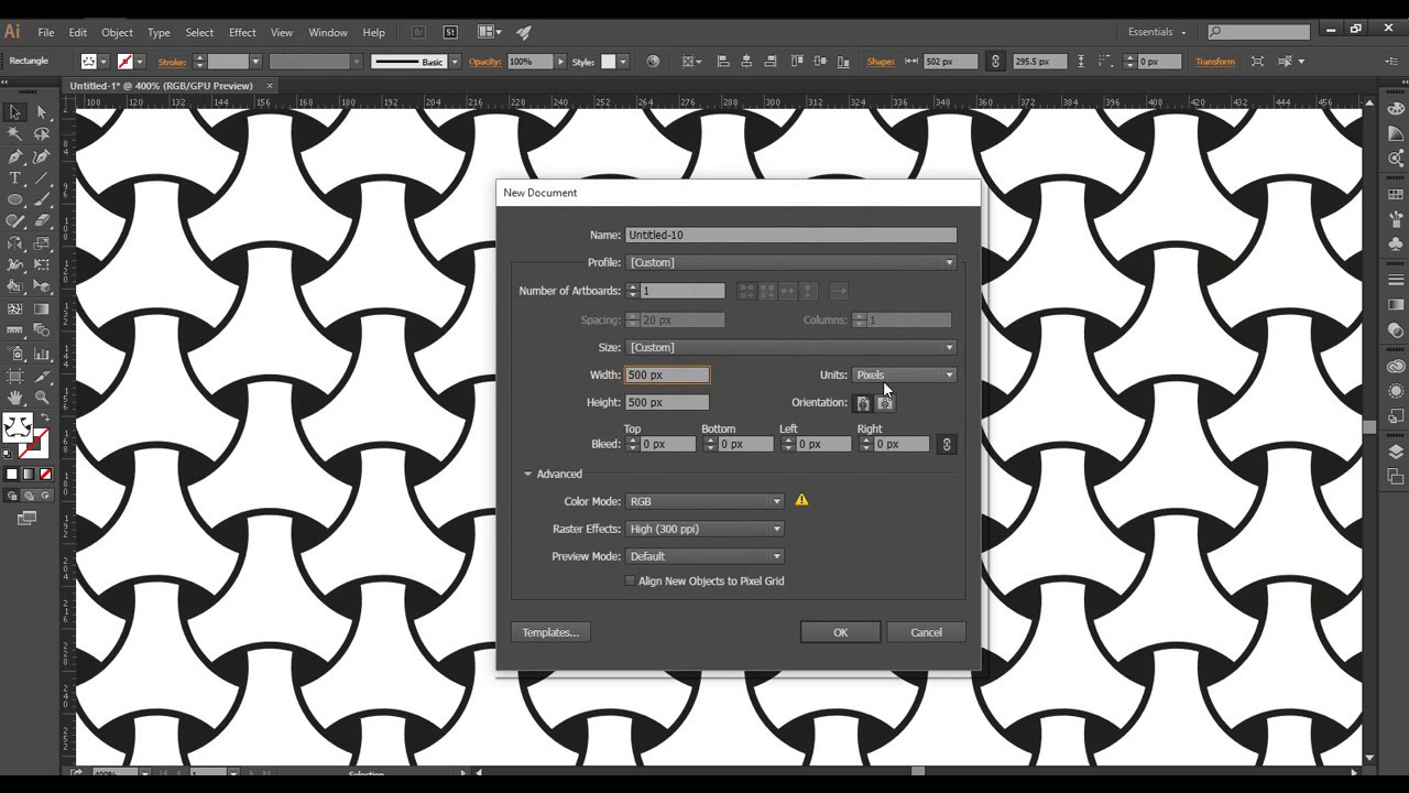 Adobe Illustrator -Link Japanese Pattern