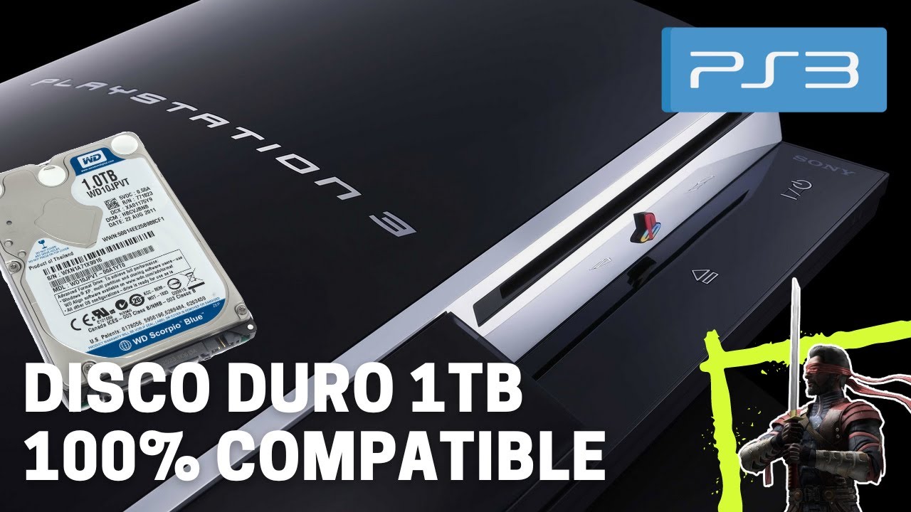 Disco duro interno 1TB 100% compatible con PS3 (PlayStation 3)