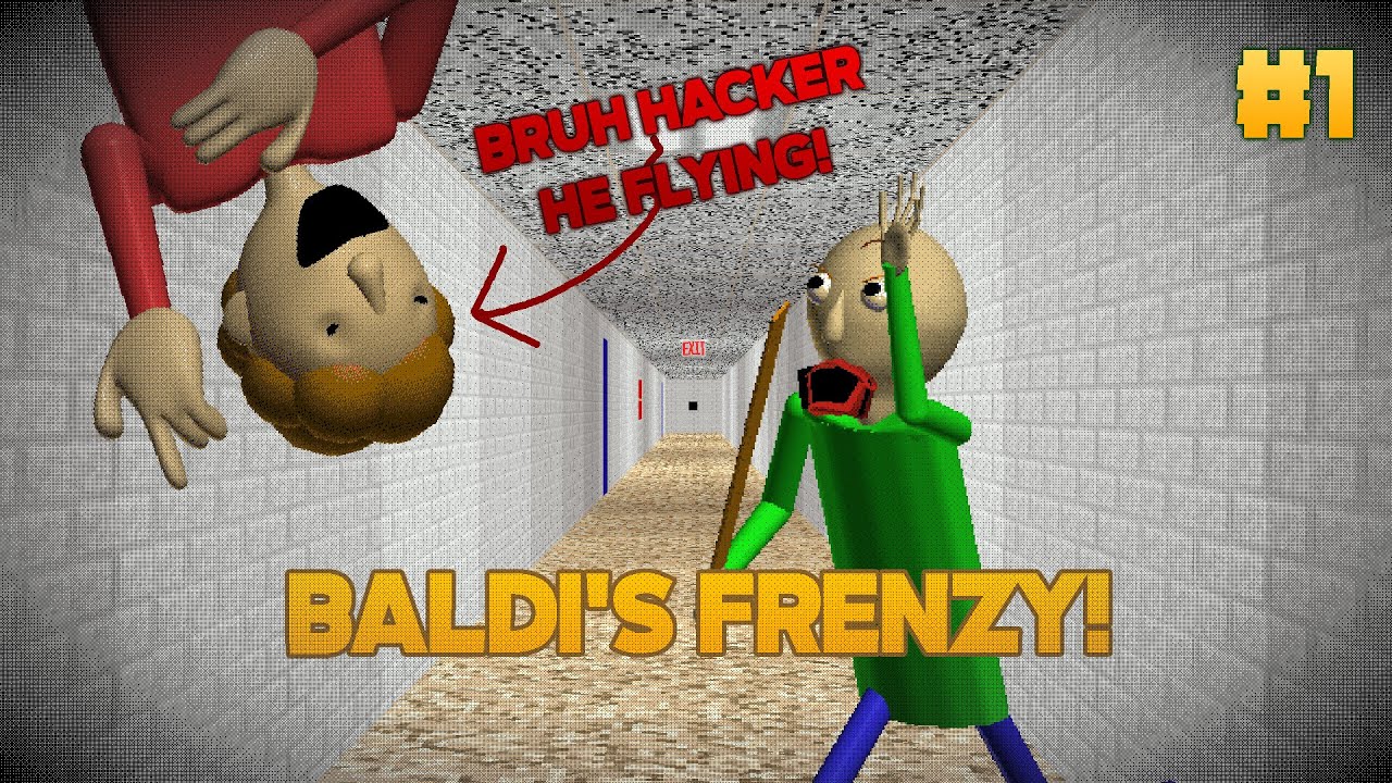 Found Hacker?! | Baldi Frenzy #1 - Roblox