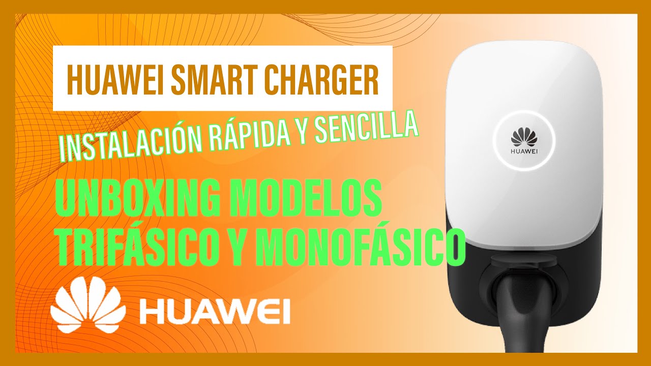 Cargador Huawei Smart Charger ,Instalación Sencilla.