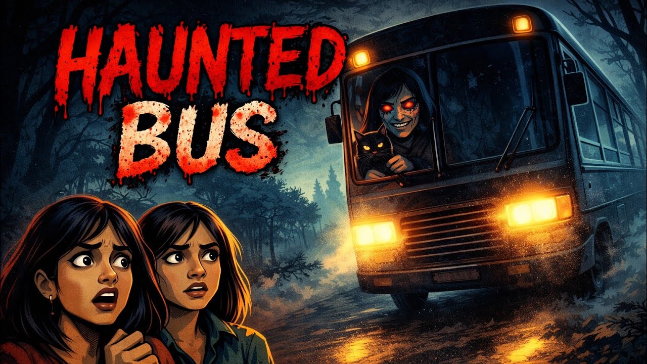 Haunted Bus | हॉन्टेड बस | Scary Pumpkin | Horror stories | Animated Haunted Stories | Hindi Stories