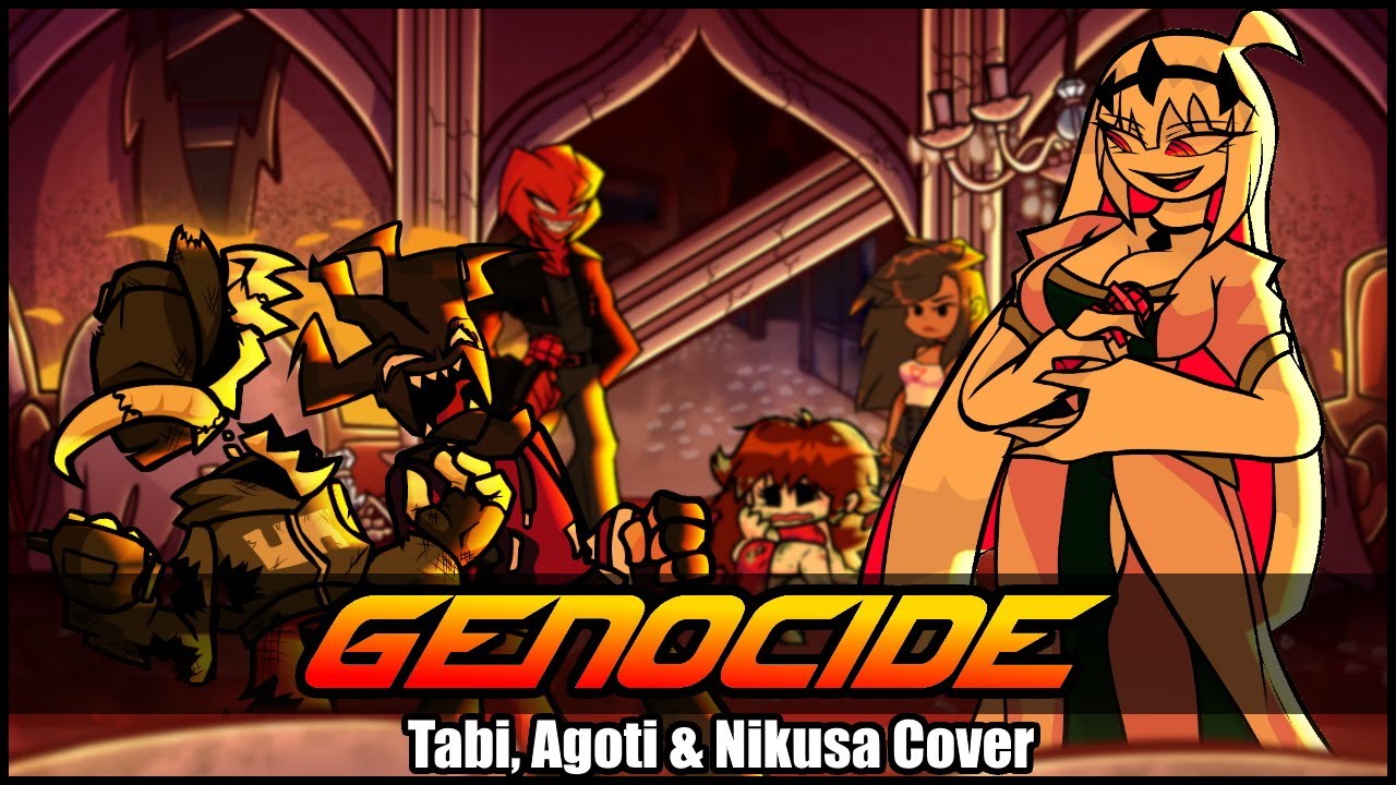Now, Now, Boys, Stop Fighting.. | FNF - Genocide - Tabi, Agoti & Nikusa Cover - (Electrolite Remix)