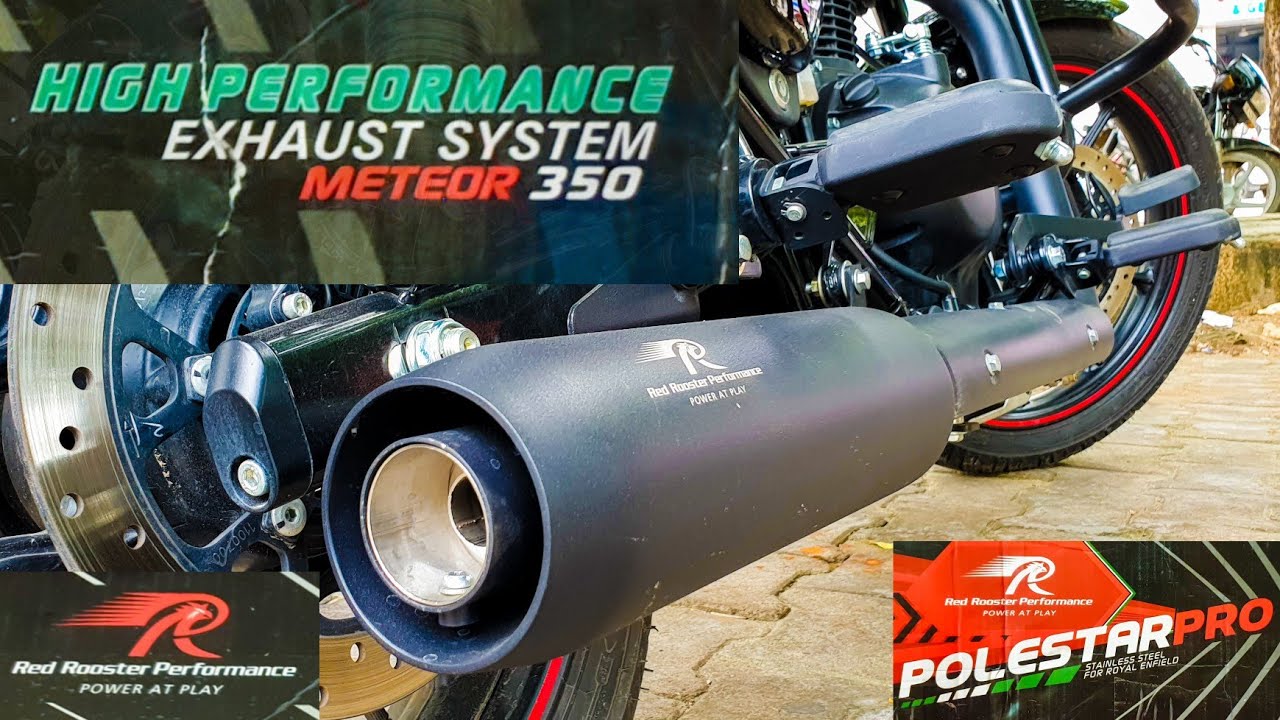 Red Rooster Performance-Polestar Pro | Aftermarket Exhaust | Meteor 350 Fireball Red-Royal Enfield