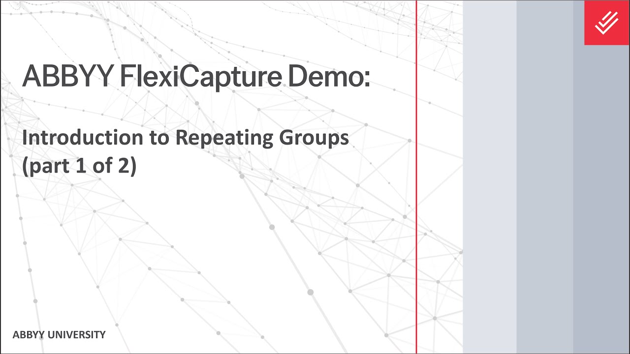 ABBYY FlexiCapture Demo: Introduction to Repeating Groups (part 1 of 2)