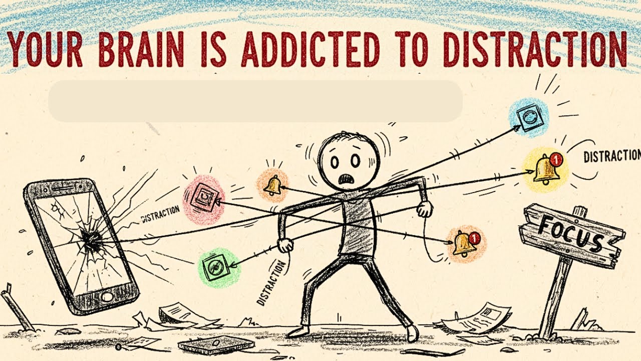 Your Brain Is Addicted to Distraction (Here’s Proof) | Growthz Time #selfmastery #90daychallenge
