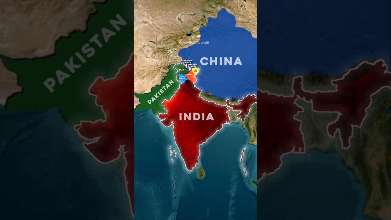 POK, LOC, LAC, Shaksgam Valley, Siachen Glacier, and Aksai Chin Kya Hai #shorts #india