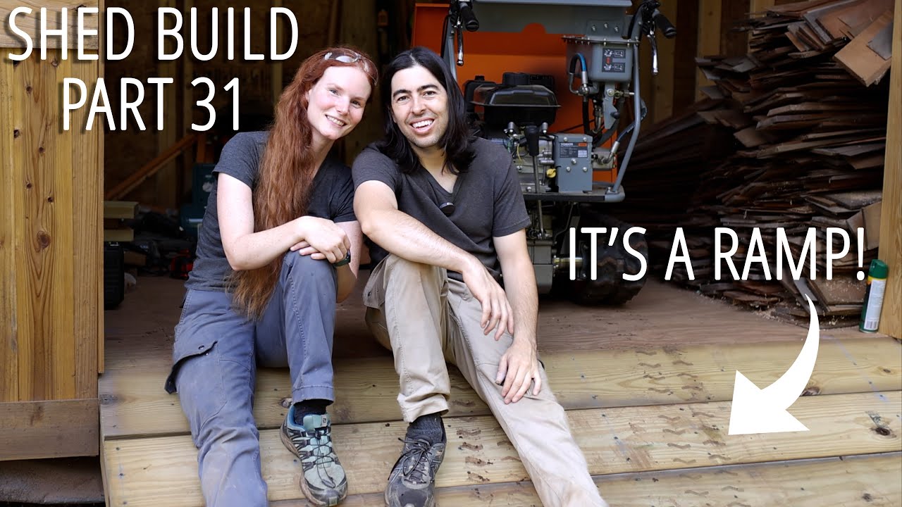 Modern 2-Story Shed Build | Part 31 | Making a Ramp!
