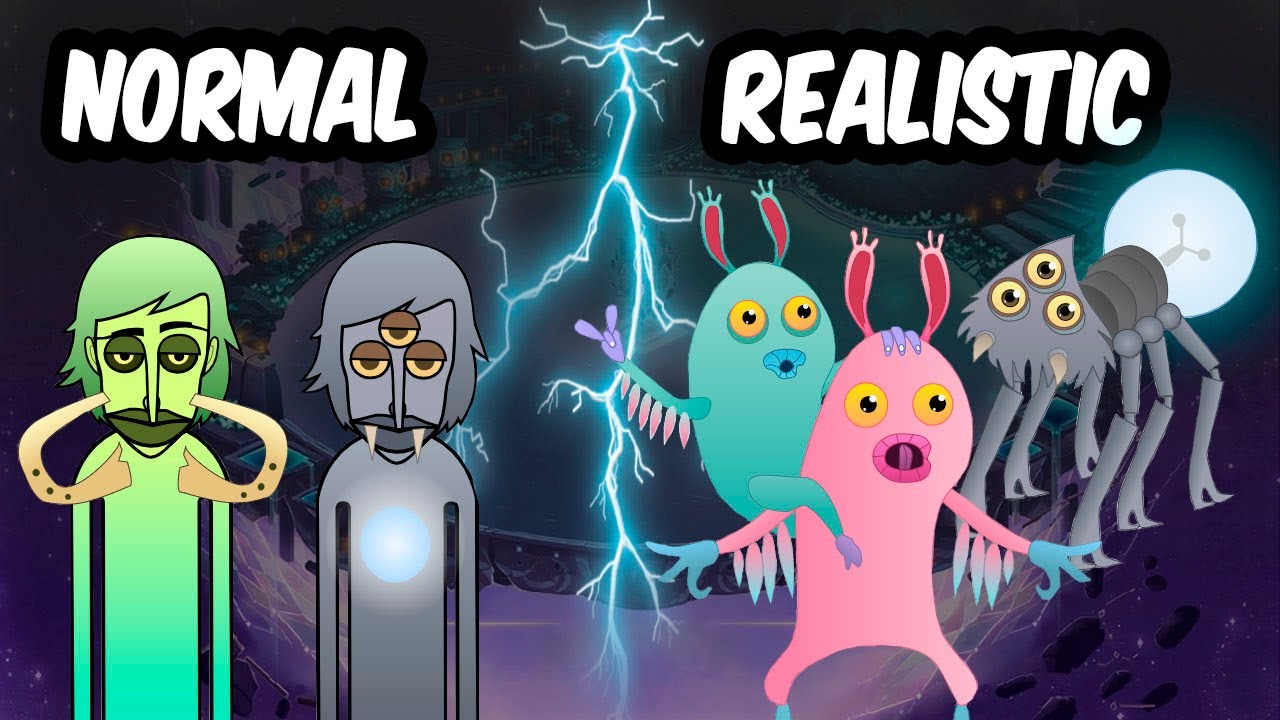 MonsterBox MAGICAL NEXUS ISLAND REALISTIC VS NORMAL | MSM Incredibox